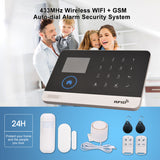 Wireless WIFI 433MHz Home Security System for Tuya APP - With Pet Motion Sensor Detector & Gas Security Alarm