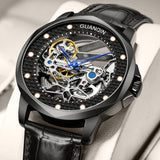 GUANQIN Business Sapphire Mechanical Automatic Winding Men's Watch Stainless Steel Waterproof Bracelet Accessories 2022 New