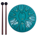 6 Inch 11 Notes Steel Tongue Handpan with Bag Drum Mallets Percussion Instruments for Yoga Meditation