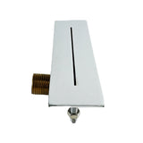 135X35mm Rectangular String Waterfall Outlet Stainless Steel Bathroom Shower Faucet Rectangle Bathtub Water Jet Nozzle