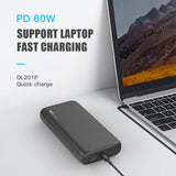 Ban 20000mah Fast Charging PD 65W Portable Phone Mobile Charger Power Bank for Laptop