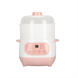 B89B-Electric Stew Pot For Home Kitchen Soup Pot Smart Appointment Timing Cooker Prevention Dry Burning Pink