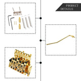 Aesthetic Appeal Double System Aftermarket Replacement Electric Guitars Locking Nut Tremolo Bridge Set
