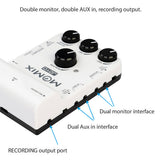 Portable Sound Card Audio Mixer Stream Phone Live Guitar Bass Monitor Microphone Pedal Guitar Parts and Accessories