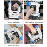 21V Rechargeable Electric Shooter Straight Door Code Air Nails F30 Lithium Battery Nail Gun Nailer