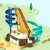 DIY Funny Roller Coaster Amusement Park Screw Assemble Puzzle Model Toy Gift Baby Educational Toys