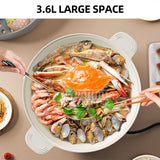 Multifunction Electric Cooking Pot - 5L Capacity with Steaming, Stir Frying and Boiling Functions