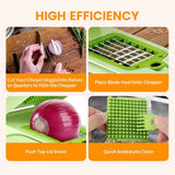 Vegetable Multifunctional Carrot Chopper With Container Food Dicer For Cooking & Meal Prep Onion Slicer Kitchen Gadgets