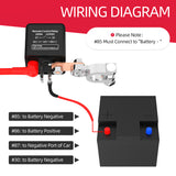 Relay 12V Battery Disconnect Cut Off Isolator Anti-Theft with Remote Control Switch Fobs