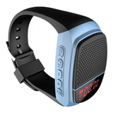 Bluetooth-Compatible Sports Music FM Radio USB Charging Bike Cycg Watches Alarm Watch Audio for Running/Hiking