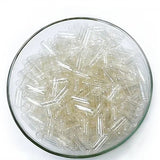 100Pcs Wholesale Standard Size 00 0 1 # Empty Shell Gelatin Clear Transparent Hollow Seperated Capsules