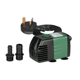 1500L/H 25W Submersible Water Pump for Aquarium Tabletop Fountains Pond Gardens and Hydroponic Systems with 2 Nozzles AC110V