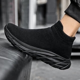 Warm cotton women's new style with plush couple's casual sports shoes, men's mid top socks, and lightweight shoe covers