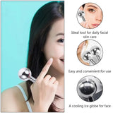 2Pcs Facial Ice Face Massager Cooling Eye Puffiness Relief Tools Beauty Skin Massage Globes Suitable For Tired Women