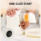 Household Portable Electric Shaved Ice Machine with Smoothie Crusher and Cube Tray