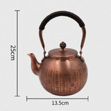 Handmade Copper Infuser Tea Maker - Chinese Traditional Teapot Kung Fu Kettle for Hotel, Outdoor, Restaurant, Kitchen & Home