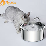 3.2L Stainless Steel Cat Dispenser With Quiet Water Pump Filter Pet Drink Feeder For Cats Dogs Drinking Fountain Bowl