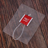 6000Pcs 5.5 X 7Cm Pyramid Filter Nylon Single String Label Transparent Empty Tea Bag