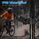 Bicycle Handlebar Mirror & Rear Camera - 4.3" Monitor, 1080P, Rechargeable, Night Vision, 150° Wide Angle