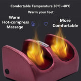 220V Electric Heating Foot Massager Relaxation Kneading Roller Vibrator hine Reflexology Calf Leg Pain Relief Relax