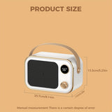 1PC Portable Heater 220V (EU Plug)  New Screen Heater Soft Sound Heating For Mother And Child For Efficient Matt PTC Ceramic Heating Body 360 Rotary Adjustment High-Definition Display Thanksgiving Halloween Christmas Gift Fall Winter Essential