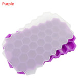 Home Refrigerator Ice Cube Tray 37 Ice Tray Cube Mold Storage Containers Molds Kitchen Silicone Flexible Honeycomb Tray Mold