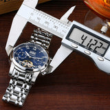 GUANQIN Business Sports Tourbillon Men's Mechanical Automatic Watch Hollow Design Stainless Steel Sapphire 30M Waterproof 2022