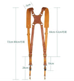 Adjustable Double Leather Harness High Quality Strap Camera Photography Comfortable Shoulder Straps New