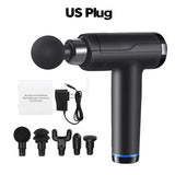 3200r/ 20 Gears LCD Muscle Massage Gun Sport Therapy Body Relaxation Pain Relief Slimming Shaping Massager 6 Heads
