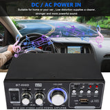 HIFI Bluetooth Audio Amplifier Power amplificador Support Remote Control FM USB SD Treble Bass Home Theater Amplifiers