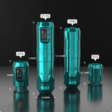 Wireless Tattoo Machine Adjustable Stroke Rotary Cartridge Tattoo Pen with1800mAh Power Coreless Motor for Tattoo Artist
