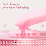 Multifunctional Vibration Massage Electric Face Wash Silicone Facial Ultrasonic Cleansing Pore Cleanser Beauty Instrument