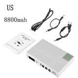 DC Uninterruptible 10400mAh 5V 9V 12V UPS Router Optical Cat Built-in Adapter Backup Power Supply
