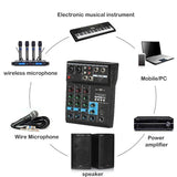 A4 Sound Mi Console Bluetooth USB Record Computer Playback 48V Phantom Power Delay Repaeat Effect 4 Channels DJ Audio Mixer