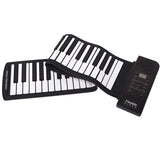 Konix 61 Key Children's Piano Flexible Keyboard Electric Digital Roll Up Piano Music Instruments Electronic Keyboard Piano Gift