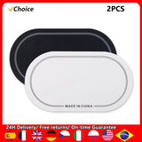 2 Pack Double Pedal Patches Wear-resistant Stickers Self-Adhesive Drumhead Patch Protectors Drum Protective Pad