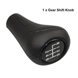 1Pc Car Gear Shift Knob Leather For 1 3 5 6 Series E30 E32 E36 E39 E46 E60 E83 E84 E87 E90 E53 F30 Z5 5/6 Speed X1 X3 X5 M