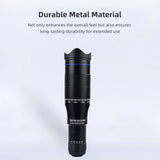 40X Mobile Phone Telephoto Kit Lens Clip+Extendable Mini Tripod Remote Shutter for Wildlife Observation Watching Moon