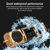 12V Motorcycle Subwoofer Audio Radio MP3 Music Player Four Side Waterprooutomatic Power Outage Protection Hands-free Calg