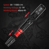 Complete Tattoo Kit Tattoo Machine Pen Kit Long Lasting Battery Life Elastic Practice Skin for Tattoo Artist for Tattoo Parlor