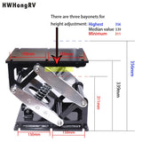 HWHongRV Aluminum Pedestal Marine Suspension System with Shock Mitigation Ship Use Boat Seat Accessories