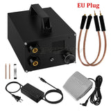 Dual-pulse Spots hine 250 Gears Double Capacitors Energy Storage Welding 0.3mm Nickel Sheet 18650 Battery Spot Welder