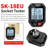 Intelligent Socket Handheld Voltage Tester RCD Leakage Detection Tool LCD Display with Voice Broadcast Automatic Function