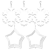 5Pack 10 Inch Sublimation Wind Spinner Blanks White Sublimation Wind Spinner Blanks For Indoor Outdoor Garden Decoration