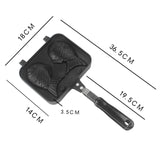 Kitchen Fish Shaped Hot Dessert Cake Maker Japanese Pancake Double Fry Pan Waffle Molds Tools
