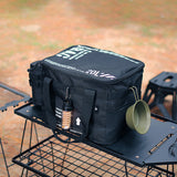 20 L Outdoor Camping Organizers with Handle Bag Large Capacity Gas Tank Tableware Box for Beach Picnic Road Trip Travel