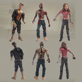 6Pcs/Lot 10CM The Walking Dead Toys Movie Characters Action Zombie Figures Kids Toy