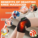 Eletric Temperature Massager Leg Joint Heating Vibration Massage Elbow Shoulder Support Arthritis Relief Thermal Knee Pad