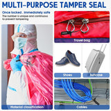 1000 Pcs Plastic Tamper Fire Extinguisher Security Tags Seals Safety Numbered Zip Ties Labels Black
