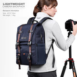 Waterproof Backpack Large Capacity Camera Travel Bag 15.6 Inch Laptop Tripod Holder for Women Men Photographer